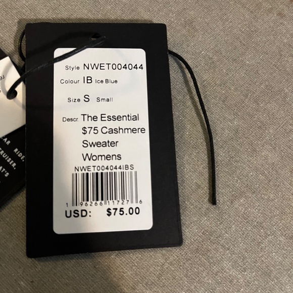 Naadam Cashmere Sweater, Size Small, Ice Blue - Picture 5 of 5